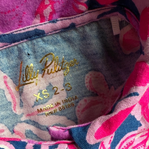 Lilly Pulitzer Matching Big Sister/Little Sister Ruffled Tops - Picture 4 of 9